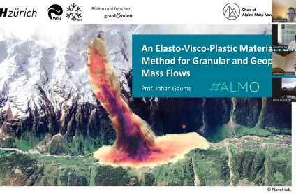 Webinaire sur les écoulements granulaires et aux écoulements de masse géophysiques, avec Johan Gaume (CERC- ETH Zürich)