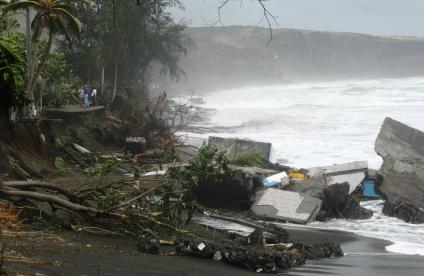 Conséquences suite au cyclone Gamède aux Antilles