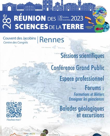 28ème Réunion des Sciences de la Terres, Rennes, 2023