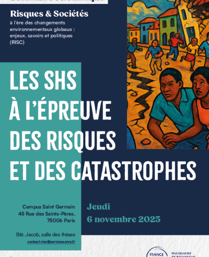 Affiche - Les SHS à l’épreuve des risques et des catastrophes - Jeudi 6 novembre 2025