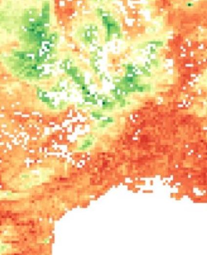 Résultat d'un prototype de suivi de danger du feu de forêt