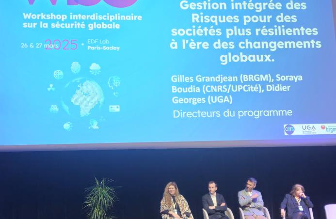 Présentation du programme Risques (IRiMa) le 26 mars 2025 lors de l'édition 2025 du Workshop interdisciplinaire sur la sécurité globale (WISG).