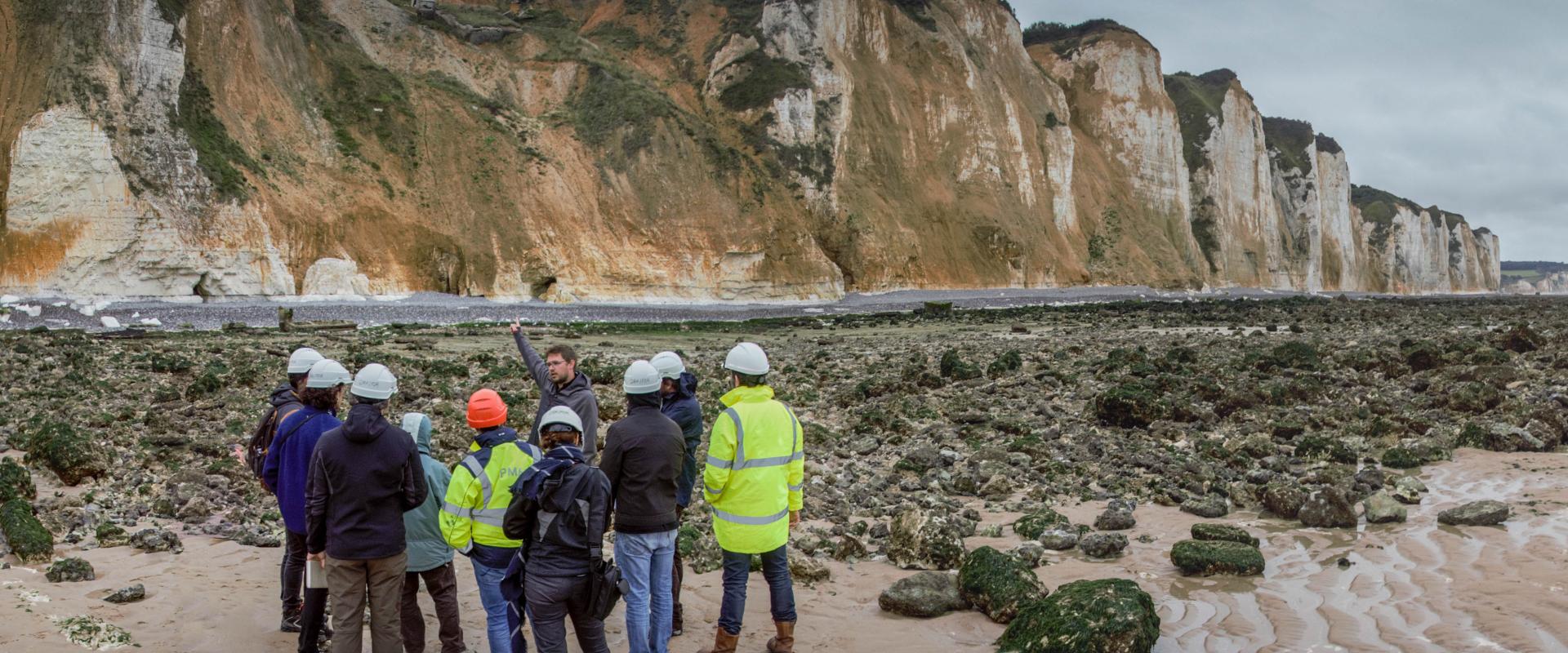Formation sur la géologie du Quaternaire - Glissement de terrain récent (Dieppe (76), 2019).