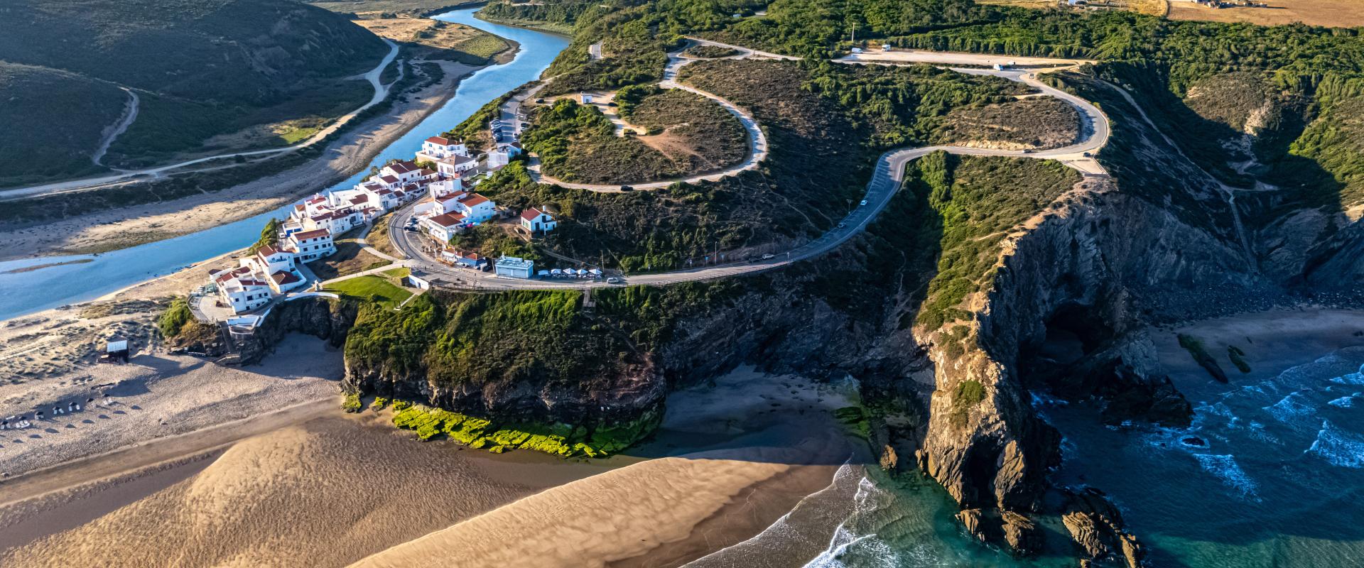 Beach near Odeceixe village in Aljezur, Algarve, Portugal