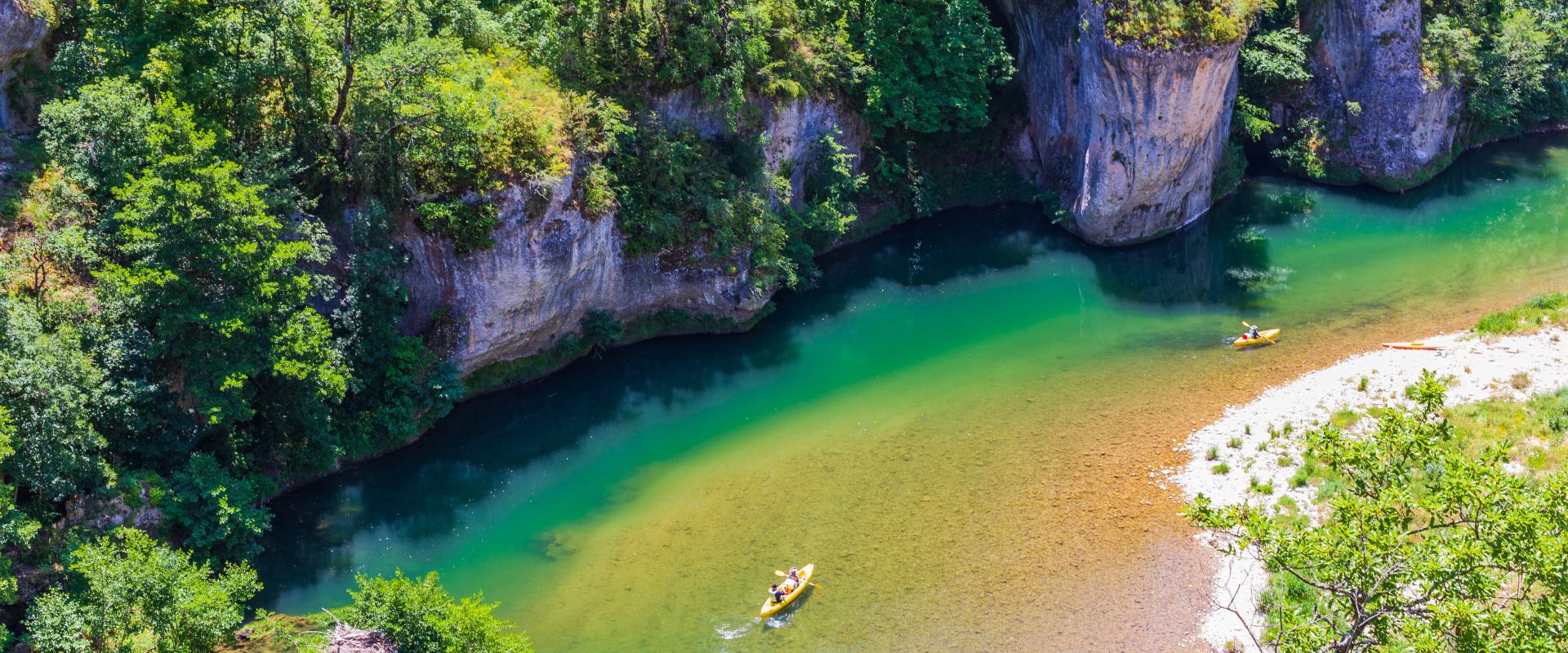 The valley of the Tarn river, french canyon