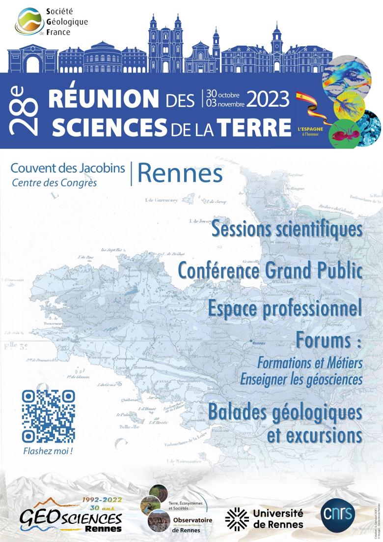 28ème Réunion des Sciences de la Terres, Rennes, 2023