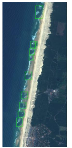 l’IA pour détecter et suivre l’évolution des courants d’arrachement (baïnes, sources de noyades) en zone littorale