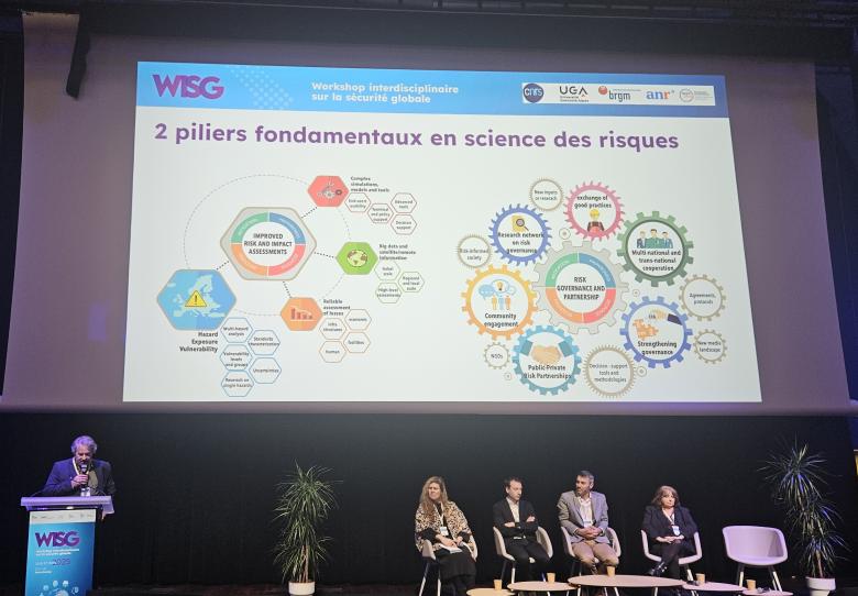 Présentation du programme Risques (IRiMa) le 26 mars 2025 lors de l'édition 2025 du Workshop interdisciplinaire sur la sécurité globale (WISG).