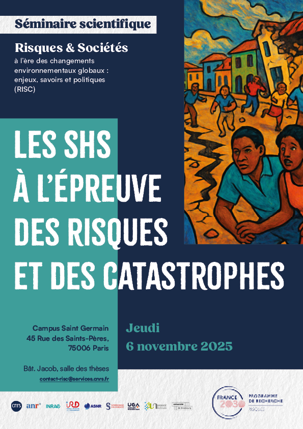 Affiche - Les SHS à l’épreuve des risques et des catastrophes - Jeudi 6 novembre 2025