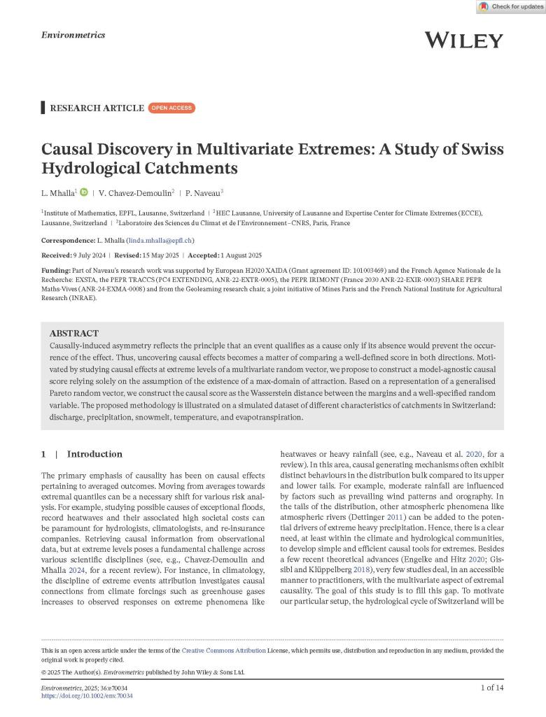 Causal Discovery in Multivariate Extremes: A Study of Swiss Hydrological Catchments