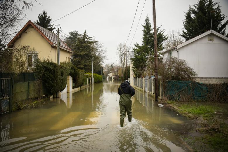 Inondation à Esbly, France