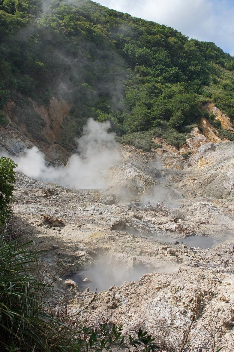 Sources sulfureuses, Soufrière, Sainte-Lucie