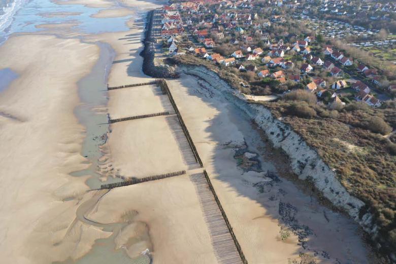 Commune de Wissant (62), Le lo5ssement résiden5el en arrière de la dune d’Aval